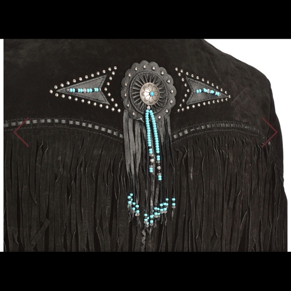 WESTERN JACKET Fringed Suede Leather Jacket - Picture 7 of 9